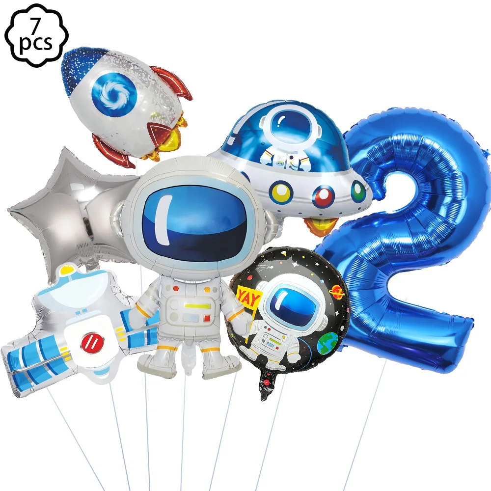 Weltraum-Themenparty-Dekorationsbanner, Sonnensystem-Weltraum-Hängedekoration, Weltraum-Astronauten-Geburtstagsballon-Dekorationsbanner – Detail 6