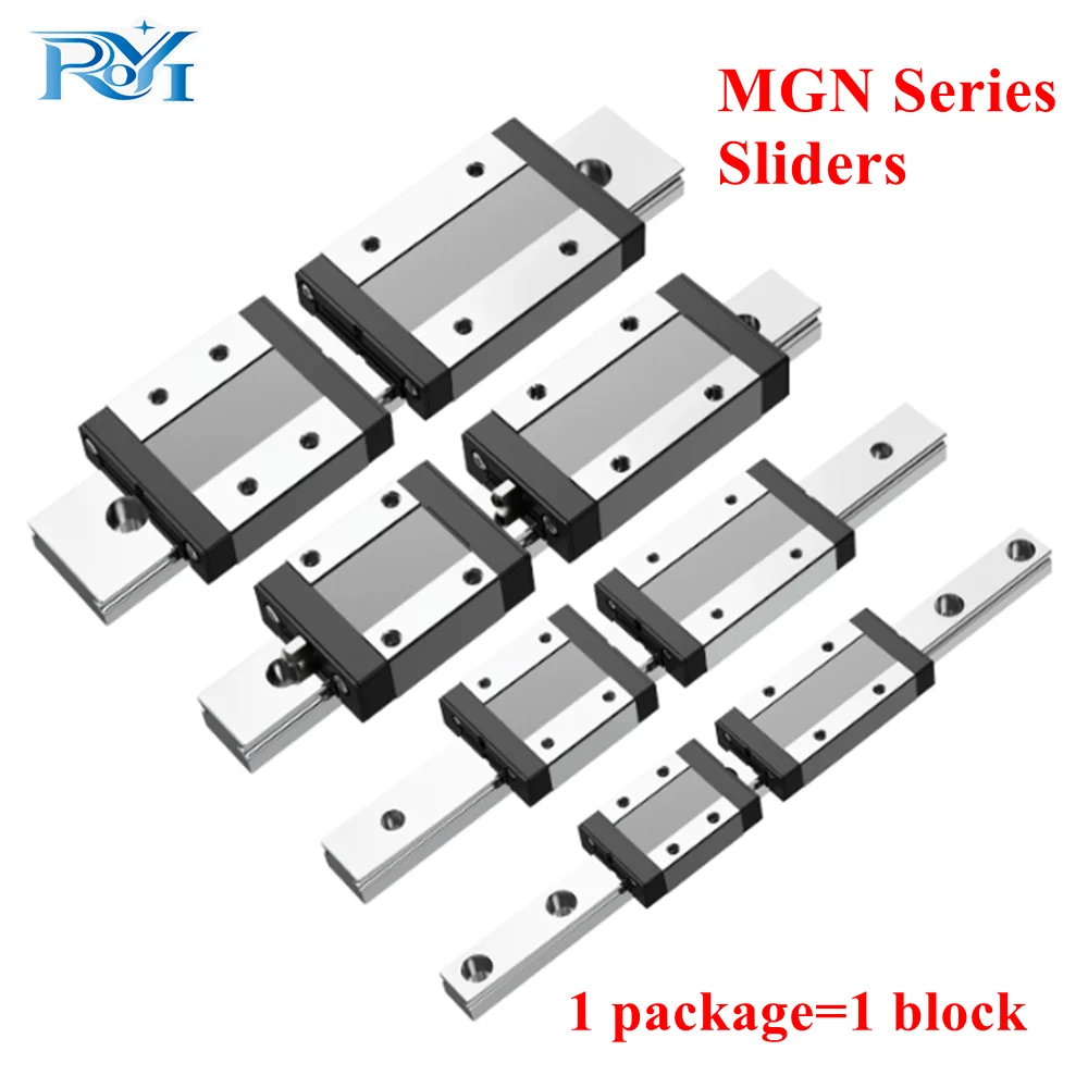 MGN Series Miniature Linear Slider Block MGN5C MGN7C MGN7H MGN9C MGN9H MGN12C MGN12H MGN15C MGN15H Carriage Part for 3D Printer