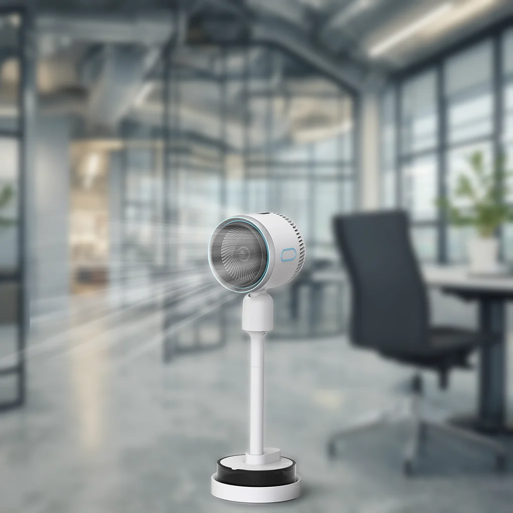 Popular Stand Fan Mobile Outdoor and Household 16 18 Inch Electric Fan Tower Fan with Remote LED Light Heating and Humidifier
