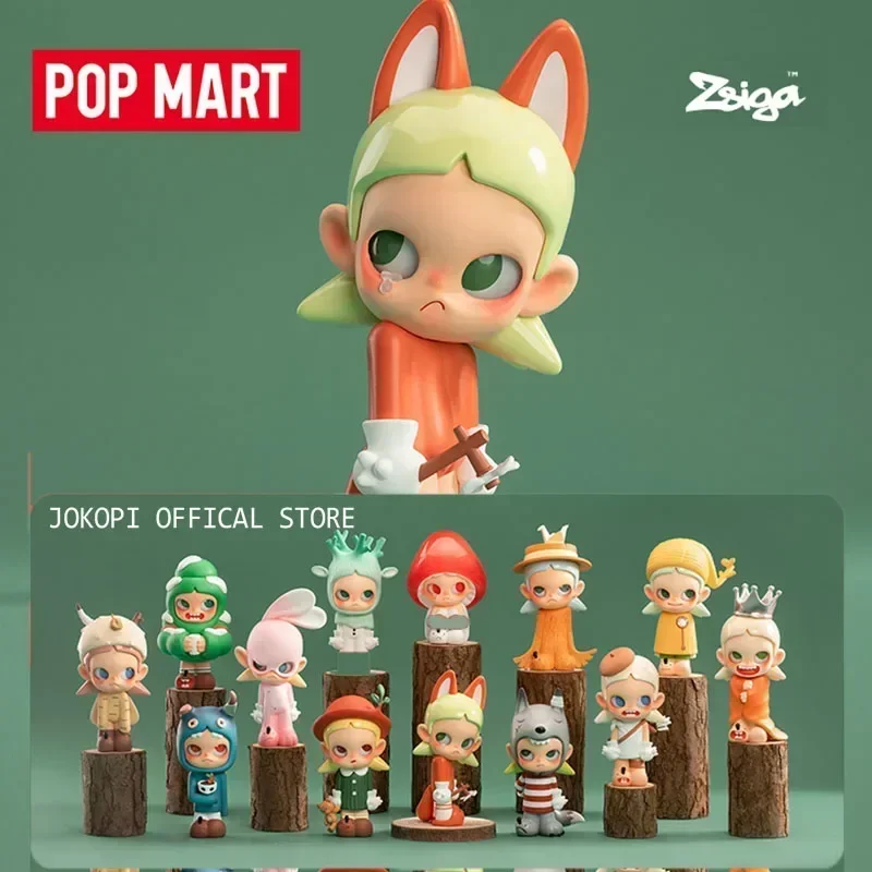 

POP MART Zsiga Walking Into the Forest Series Blind Box Mystery Box Toys Kawaii Ornaments Figurines Desktop Model Dolls Gift