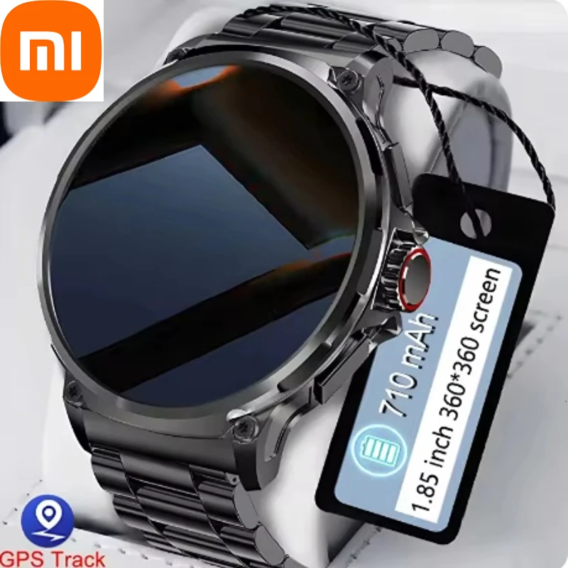 

Xiaomi 2025 Новые 1,85-дюймовые умные часы Ultra HD для здоровья с GPS, Bluetooth-вызовом, 710 мАч, большая батарея, спортивные умные часы для фитнеса