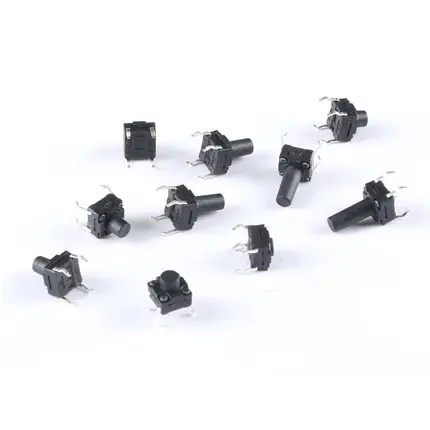100Pcs Waterproof 6*6*4.3/5/6/6.5/7/8/9/10/11/12mm Mini Micro Switch Momentary Tactile Tact Push Button DIP 4 Pin