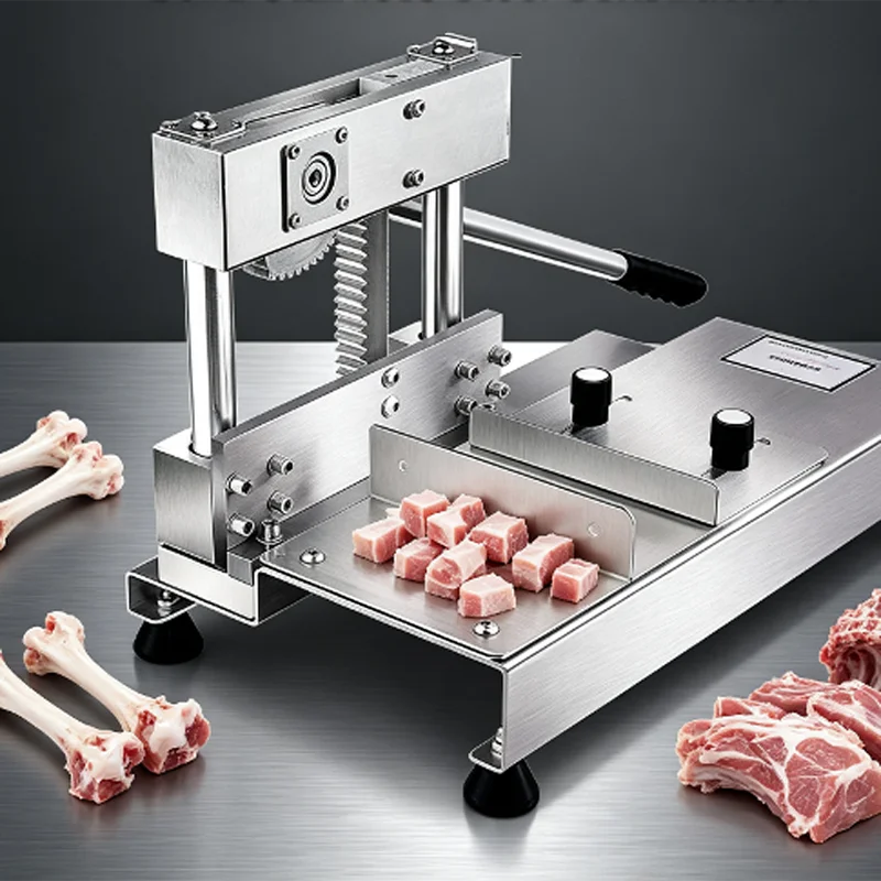 Manual Frozen Meat Bone Saw Cutting Chopping Cutter Machine Leg Cutter Fish Ribs Bone Ribbonfish Guillotine Cut Machine