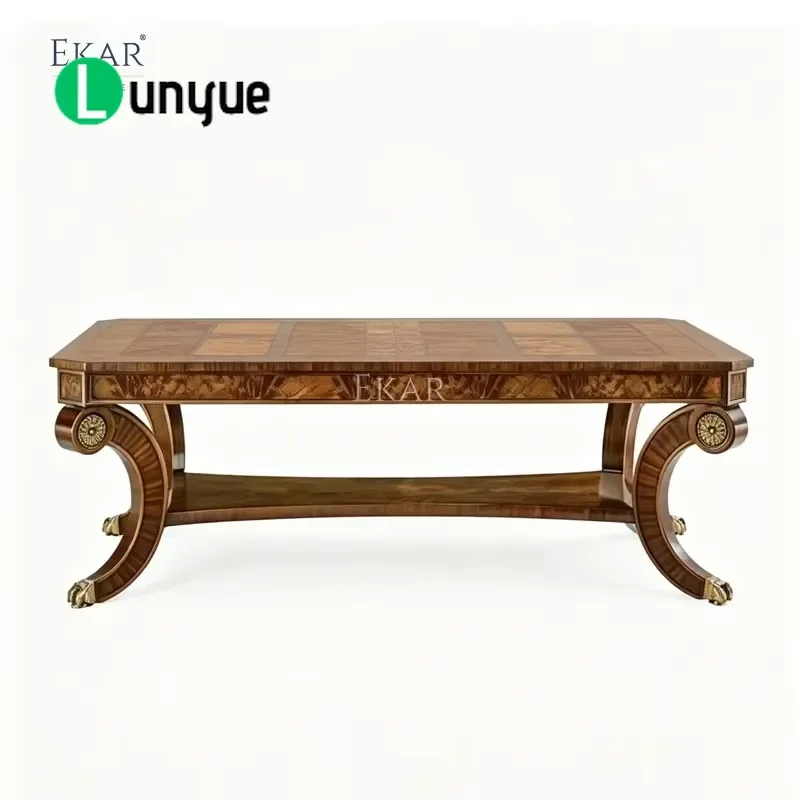 Westminster Deluxe Coffee Table Handset English Style Center Table for Living Room Solid Wood Furniture