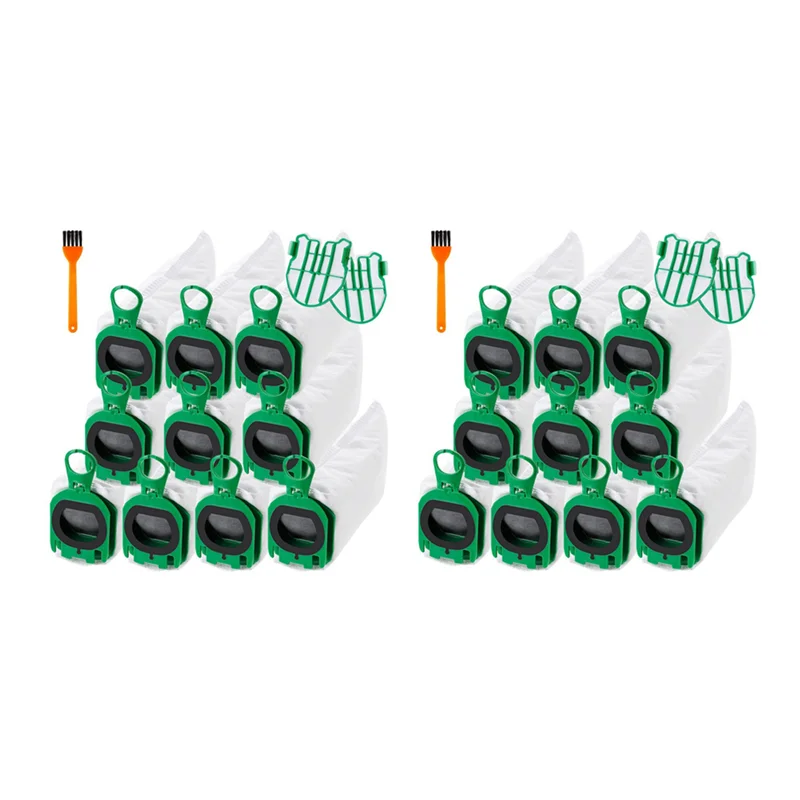 

【New User-Coupon!】2Set Replacement Parts Dust Bag Motor Protection Filters For Vorwerk Kobold VB100 FP100 Cordless Vacuum Cleane