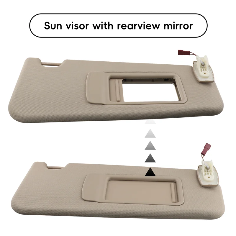

1 Pair Beige Car Sun Visors For BMW 5 SERIES F10 F11 F18 2011-2015 51167248857 51167248858