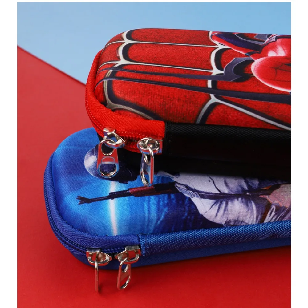 Disney Spider Man Animated Korean Pencil Case Boy Girl Big Capacity Comic Cartoon Pencil Pouch Students Stationery