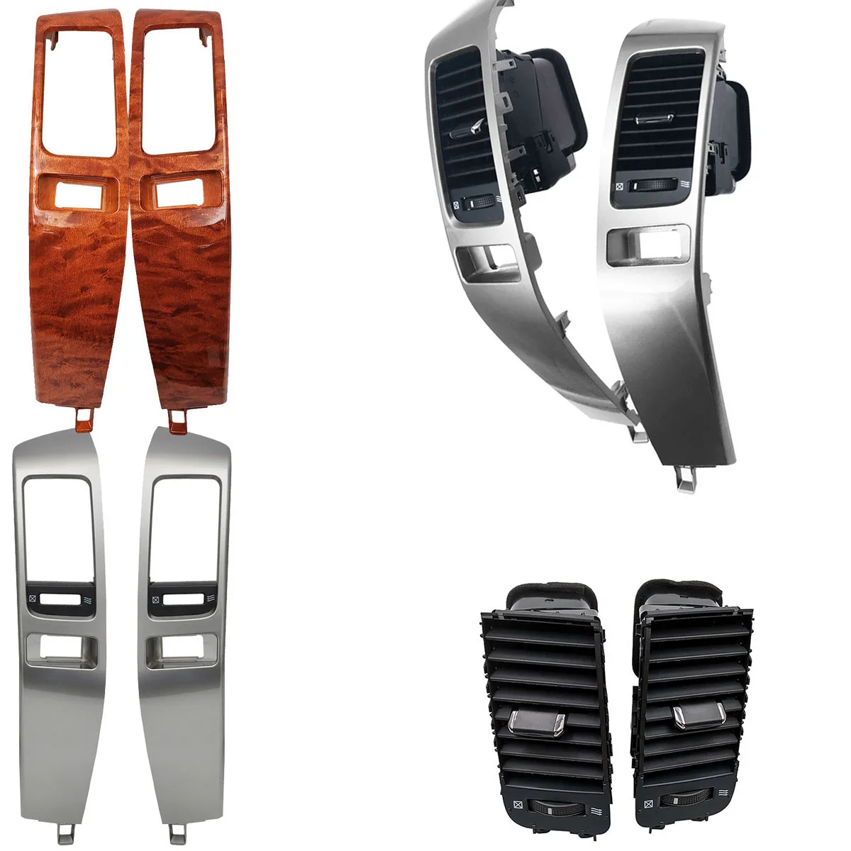 For Lexus GX470 Toyota Land Cruiser Prado 120 FJ120 Car A/C Air Conditioner Outlet Frame Vents Plate Panel accessory