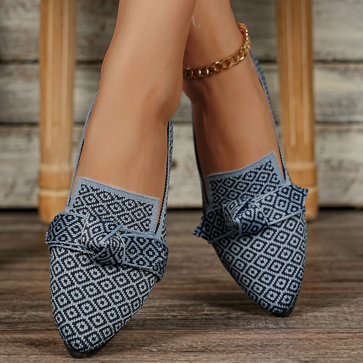 Mode Druck Gestrickte Flache S – Pedal Platform Flat Bewertung und Preis