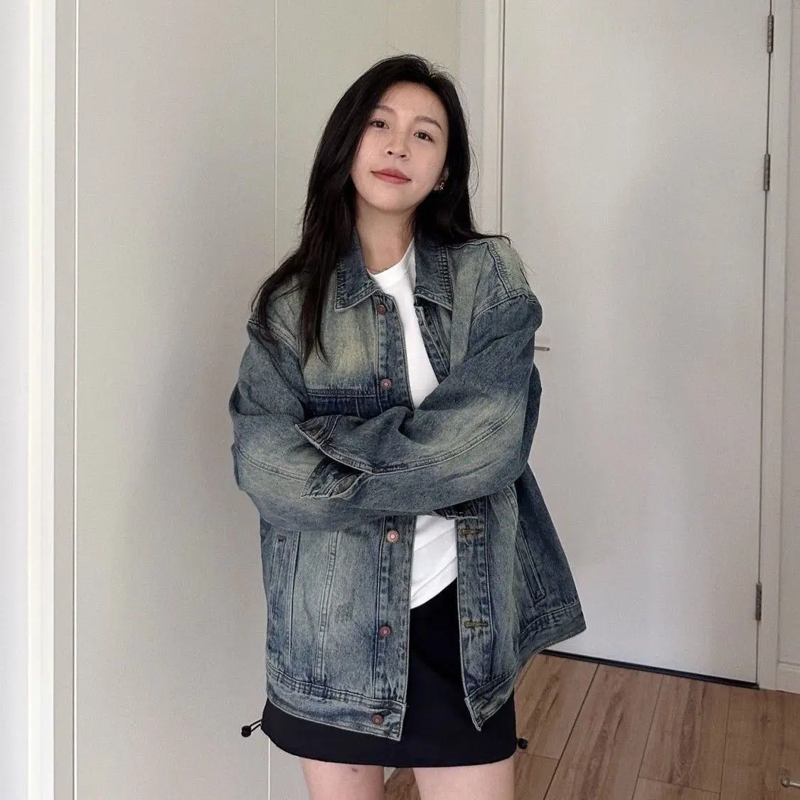 

Женские куртки, зимнее пальто, женское пальто с хлопковой подкладкой и пуговицами, с загнутыми краями, высококачественная подкладка для пар, студенческий бархат, мягкий