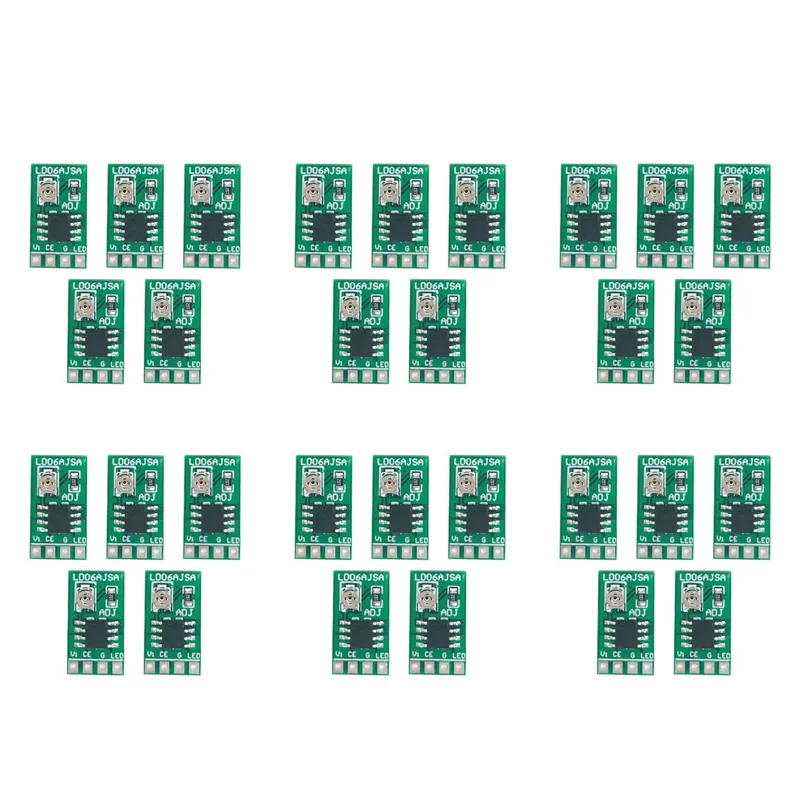 

ABWZ-30PCS 30-1500MA Регулируемый светодиодный драйвер постоянного тока 3,3 В 3,7 В 4,2 В 5 В Плата управления ШИМ Модуль понижающей мощности