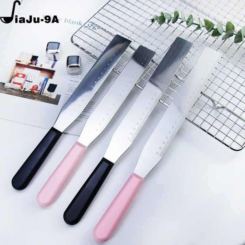 6/8/10 inch Stainless Steel Cake Spatula Butter Cream Icing Frosting Knife Smoother Kitchen Pastry Cake Decoration Tools