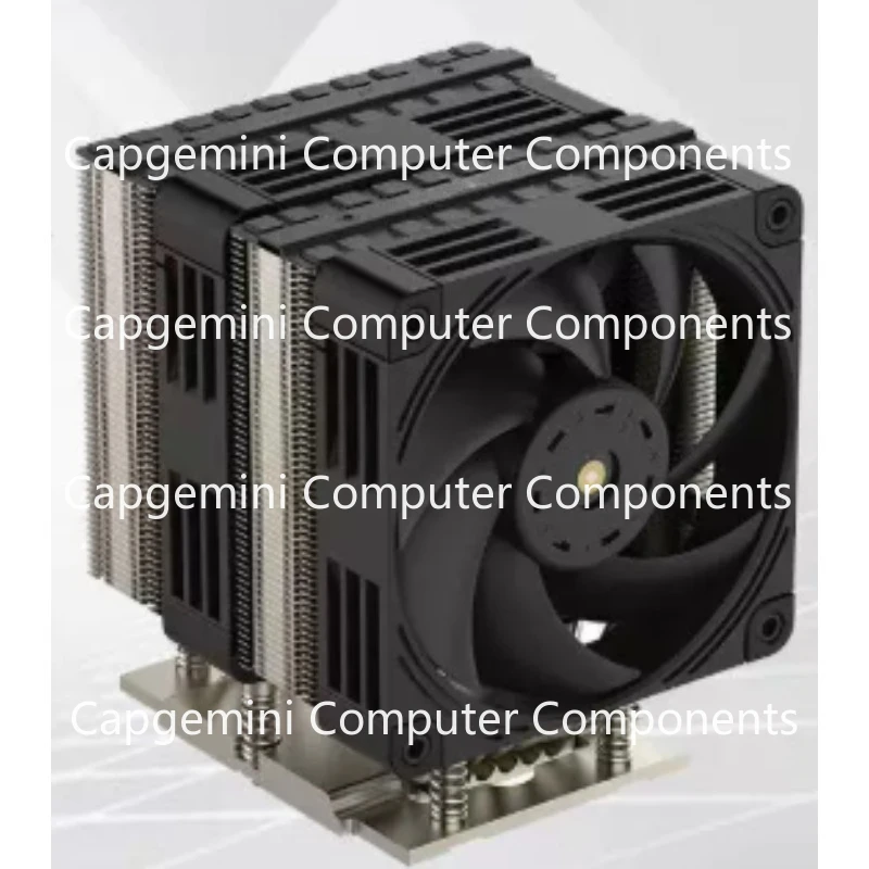 New  SP6 For Leopard CPU Server Radiator 4U Dual Tower Dual Fan 6 Heat Pipe Silent air Cooling