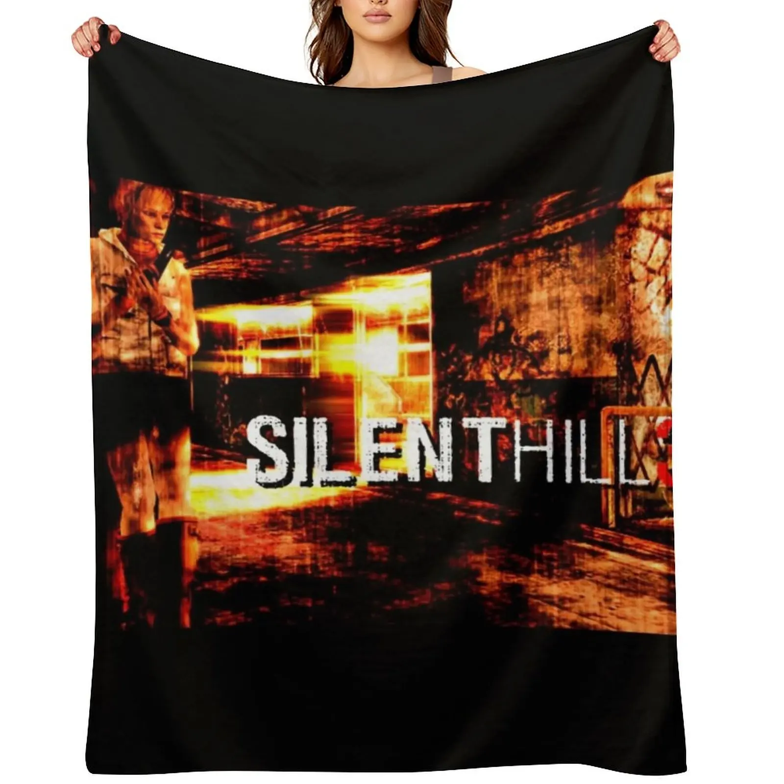 

Silent Hill 3 Throw Blanket For Sofa Thin valentine gift ideas Bed Bed linens Blankets