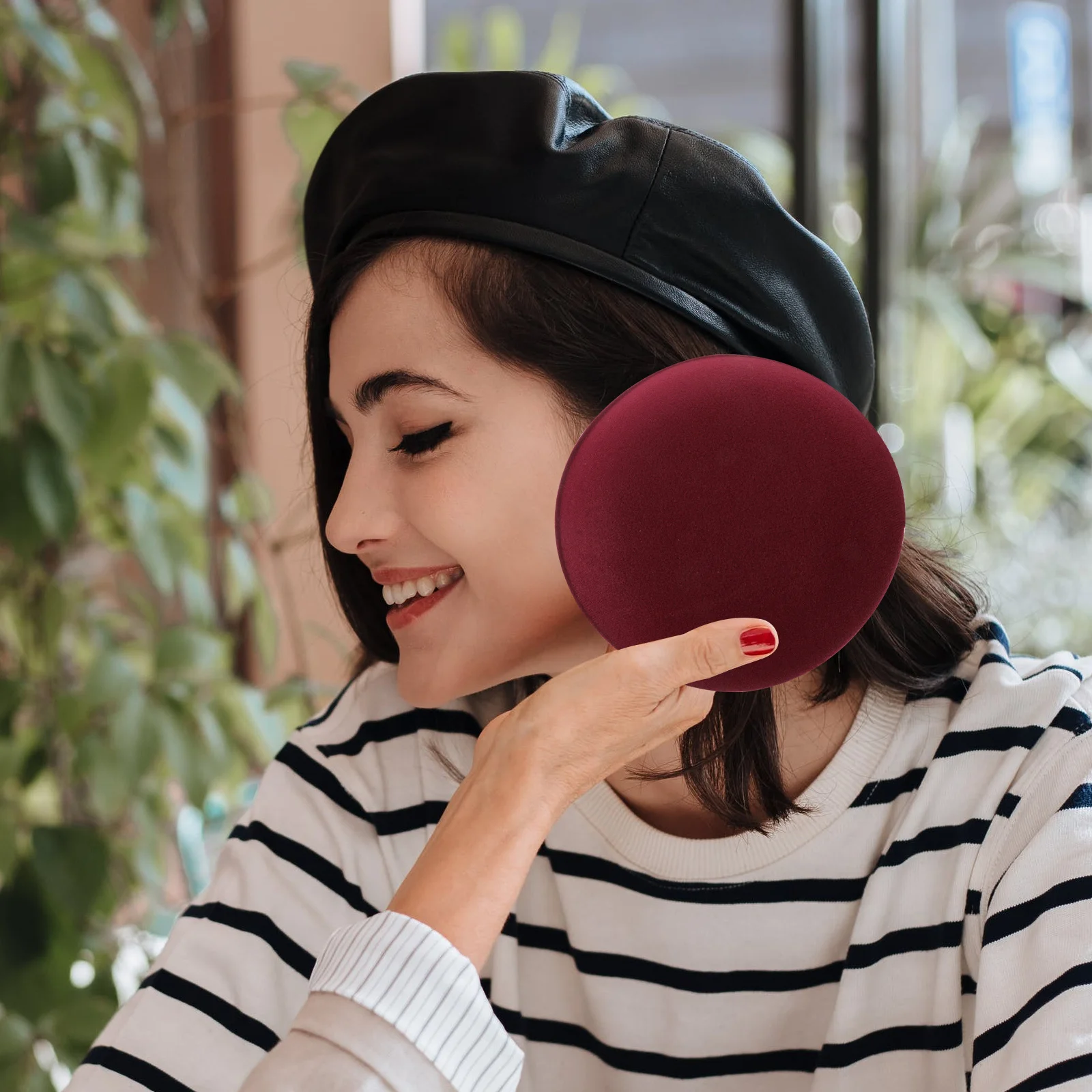 

2Pcs Small Hat DIY Fascinator Base Durable Cap DIY Round Bases Lightweight for Hat Making Accessories Beret Fascinator Base