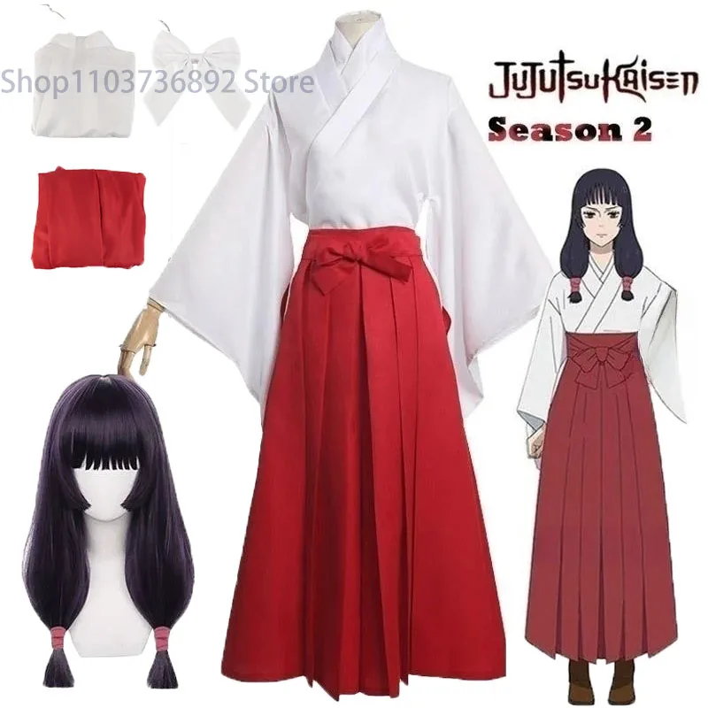 

Anime cosplay costume Jujutsu Kaisen Iroi Utahime, kimono, wig, suit, Halloween women's clothing