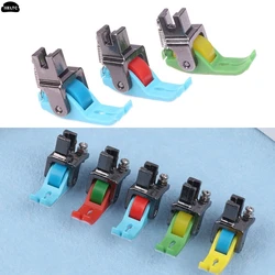 1pc Universal Industrial Sewing Machine Leather Roller Wheel Presser Foot Of Flat Car Thick Fabric Clothing Replace Presser Feet