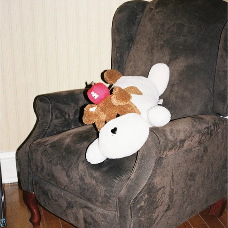 Popcorn Apple Plush Pillow Soft Home Decor Fox Terrier Lumbar Cushion Cute Gift For Women Living Room