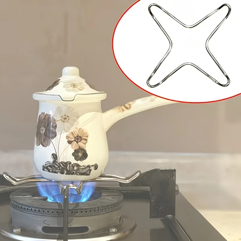 Stainless Steel Gas Stove Supports | Adjustable Heat-Conducting Pot Pads And Trivets, Suitable for Camping, Kitchen, Cooking