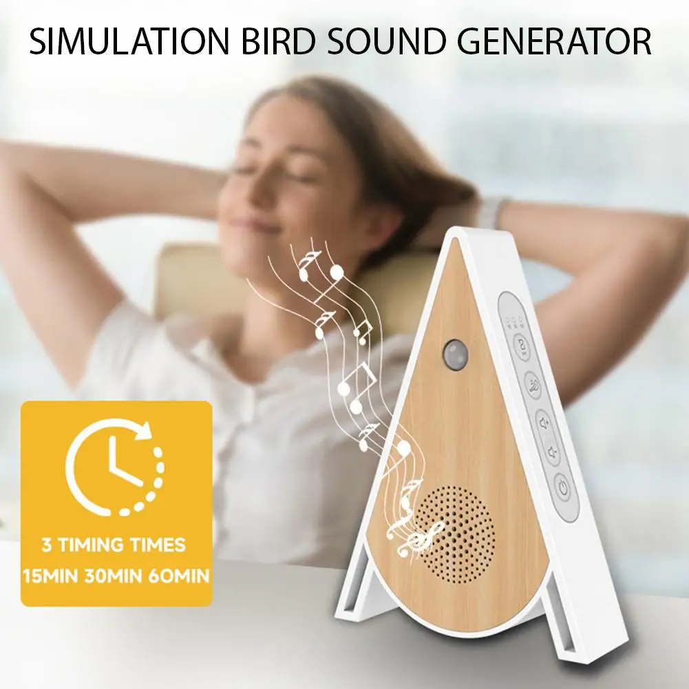 

Bird Chirping Sound Box Indoor Ambient Noise Portable Table/Wall Mount Bird Singing Machine For Living Room Bedroom Garden L2K4