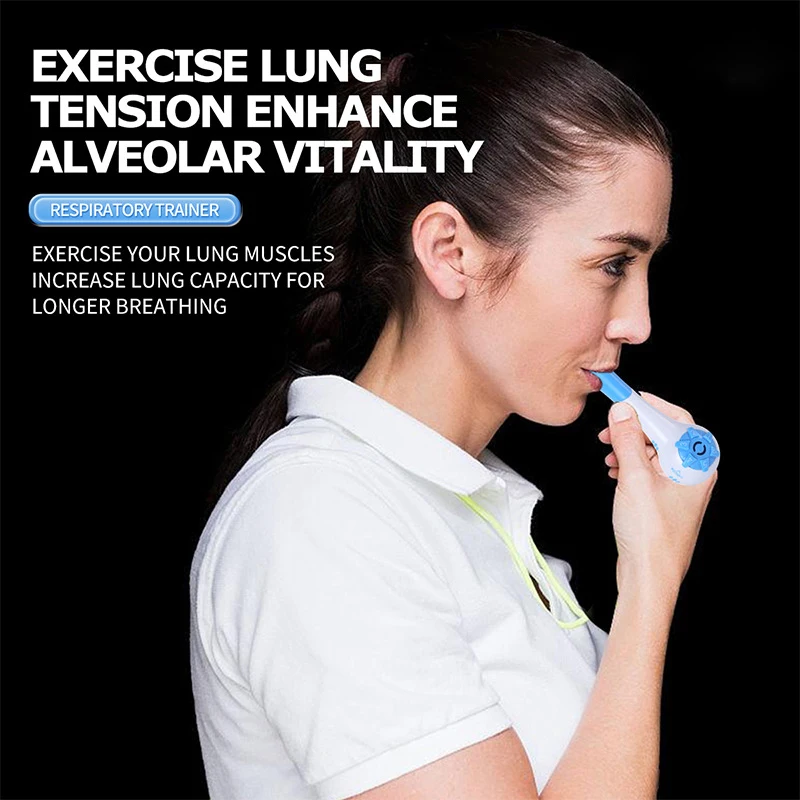 1PC Sports Breathing Trainer Exercise Lung Face Mouthpiece Respirator Fitness Equipment For Household Healthy Care Accessories