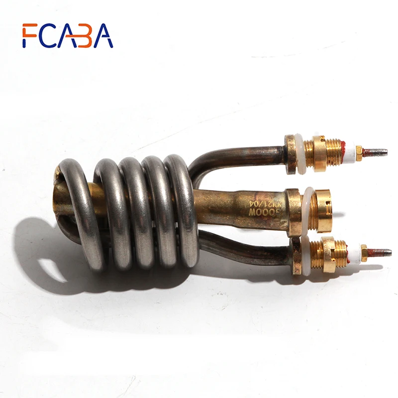 FCABA Electric Faucet Heating Element 220V 3000W  Water Heater Parts Stainless Steel Equipment