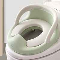 Potty Training Seat for Kids Boys Girls Toddlers Toilet Seat for Baby with Cushion Handle and Backrest Toilet Trainer