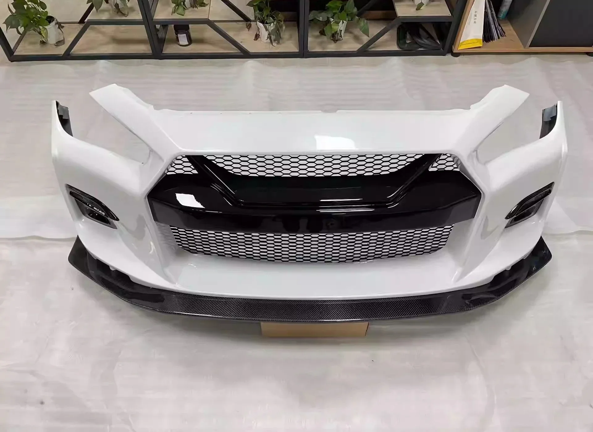 New Style Front Bumper Carbon Fiber Front Lip Spoiler for Infiniti Q50 Q50L Modified GTR Body Kit Car Accessories