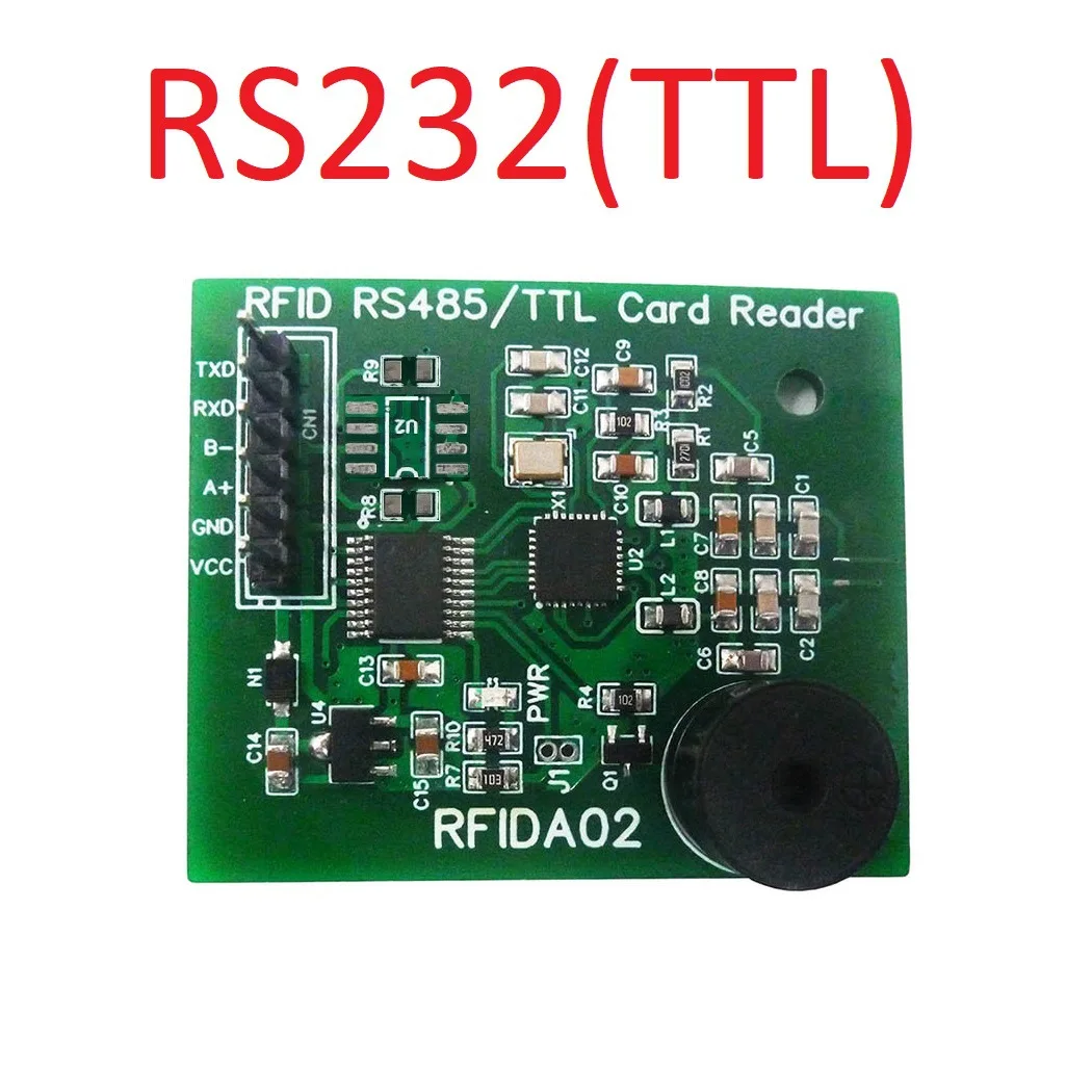 

RFIDA02 RS485 RS232 UART 13.56MHz RFID Reader/Writer RC522 CV520 for M1 S20 S50 S70 NFC RFID UID IC Card