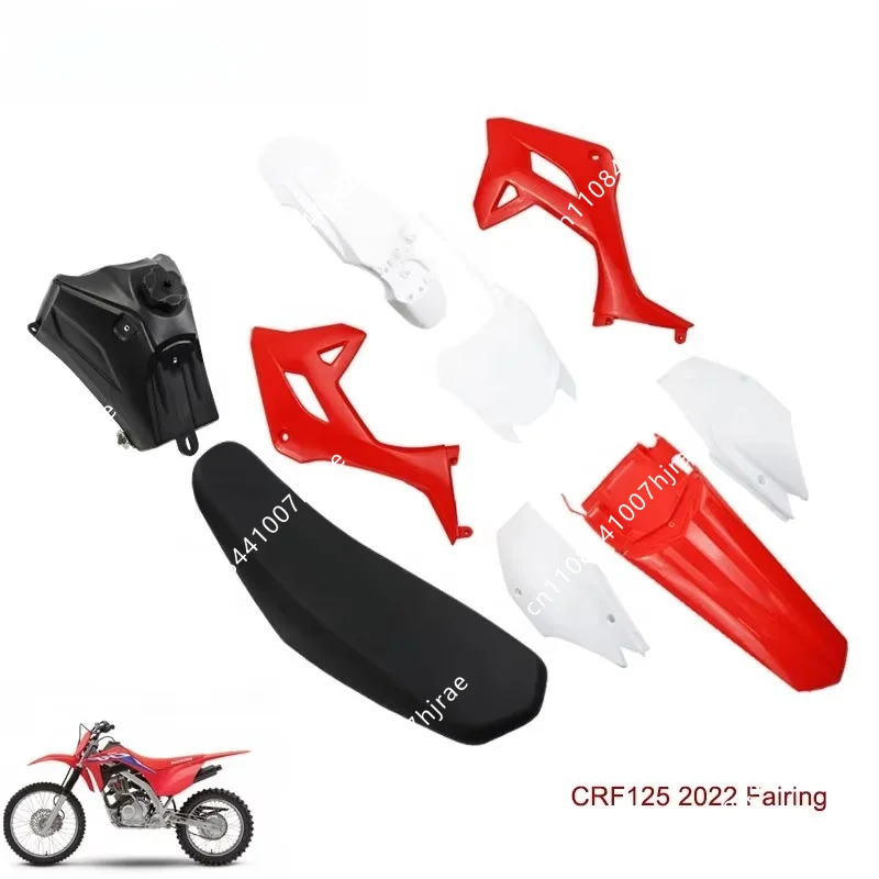 Plastic Fairing Fuel Tank Sponge Leather Seat Cushion Motorcycle Accessories Suitable For CRF125 Off Road Dirt Bike
