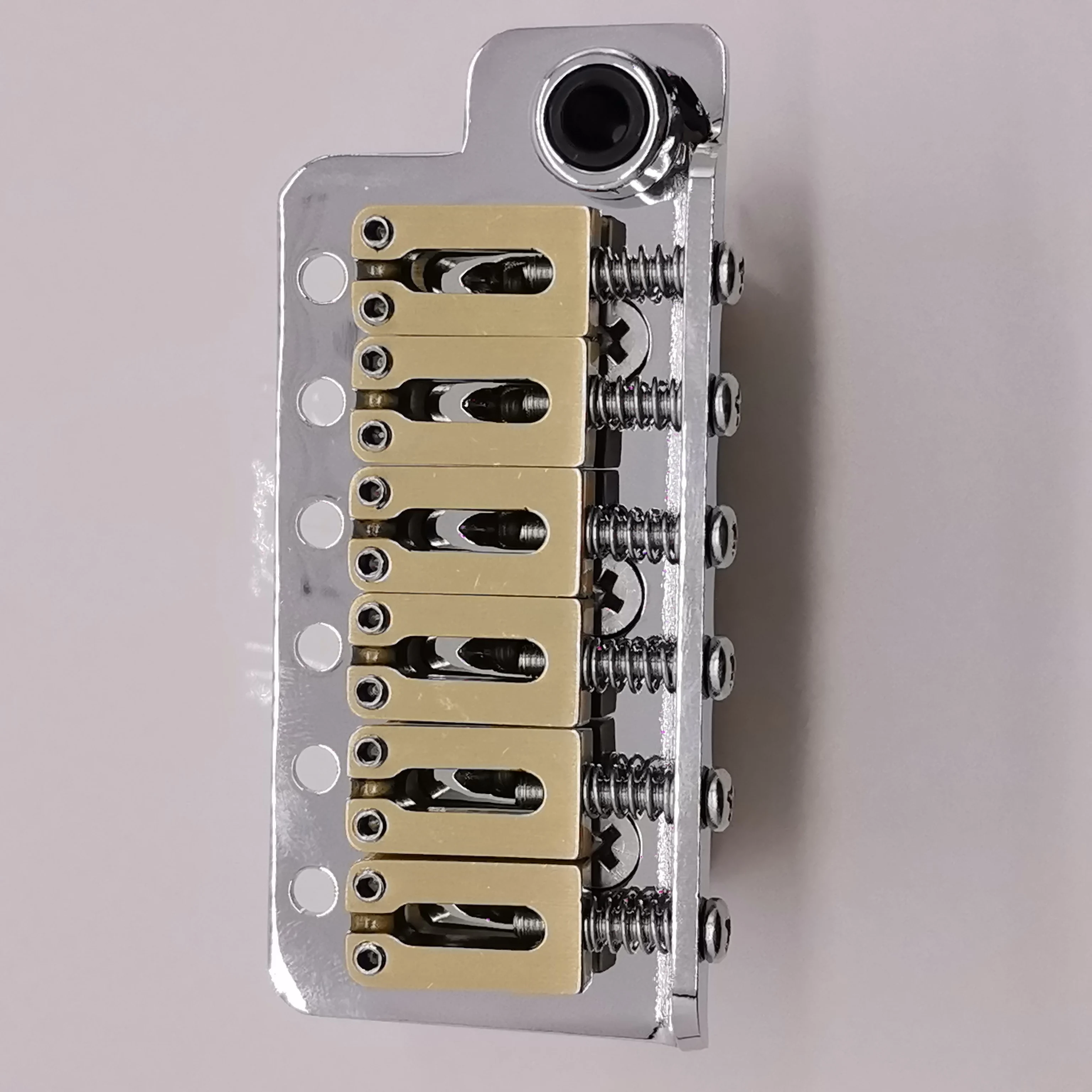 Brass Saddles Brass Block Tremolo 6-Point Bridge 52.5mm Spacing Tremolo HRC58