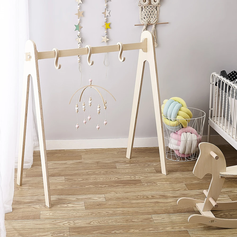 

Decoration Wooden Bead Wind Chime Hanging Ornament Children's Room Kids Photography Props Pendant Beads Baby