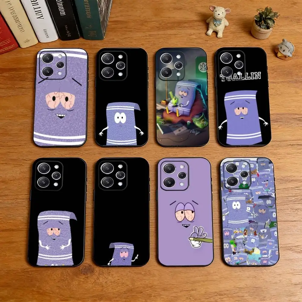

S-South Park Towelie Cartoon Phone Case For iPhone 17, 16,15,14,13,12,11 Plus,Pro Max, Others Soft Black Cover