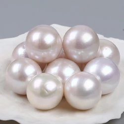 Natural White Color 13-14mm Round Edison Loose Pearls