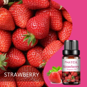 Phatoil 10ml Duftöl für Seifenkerzen, die Diffusor ätherische Öle von Früchten Erdbeerkokosnuss -Trauben -Zitronen -Figo machen 12 Hauptverkauf Luminaria natürlicher Stroh - №2