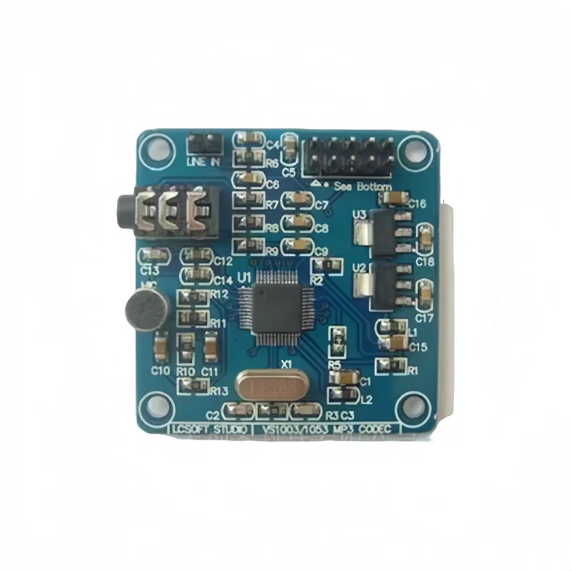 VS1053 Module - VS1053 MP3 Module Development Board with Amplifier, Decoding Board and On - board Recording Function