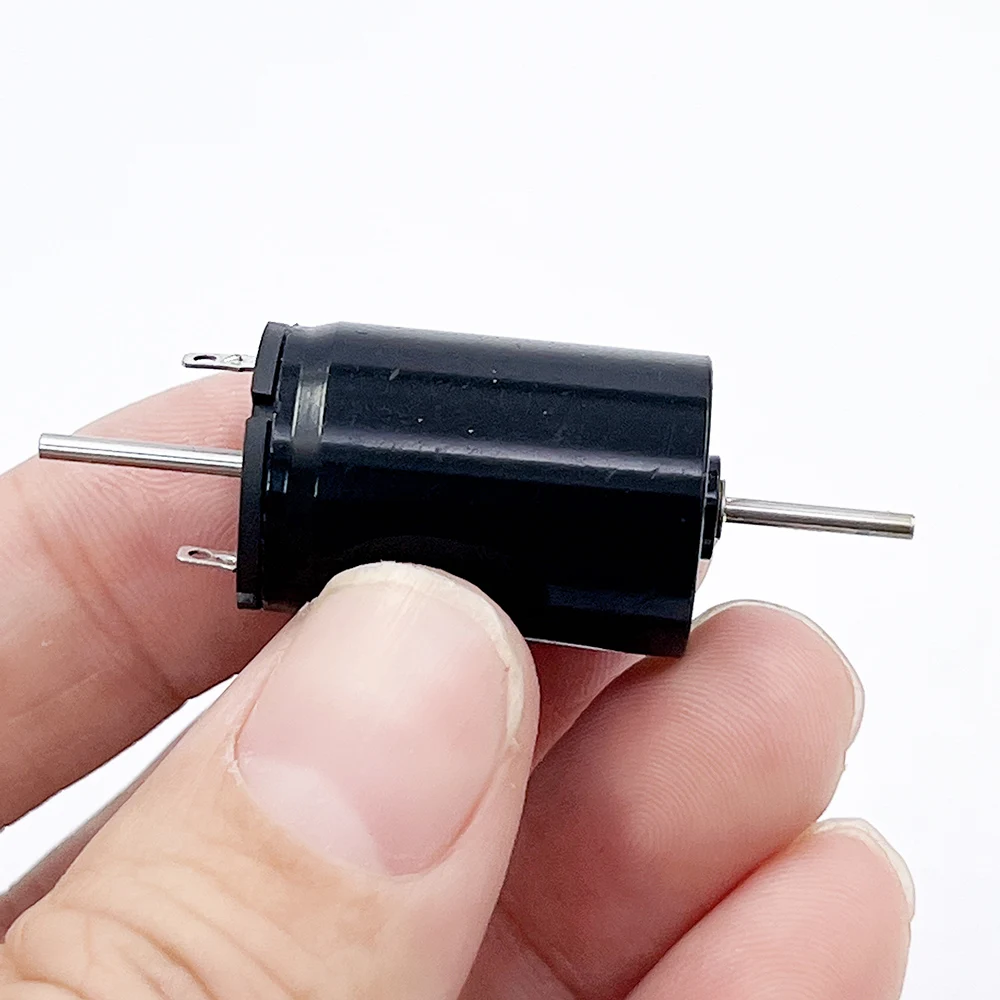 1725 17 مللي متر المزدوج رمح Coreless تيار مستمر المحرك 12 فولت 12000 دورة في الدقيقة عالية السرعة محرك مزدوج الكرة تحمل لتقوم بها بنفسك هواية لعبة نموذج HO فتحة سيارة