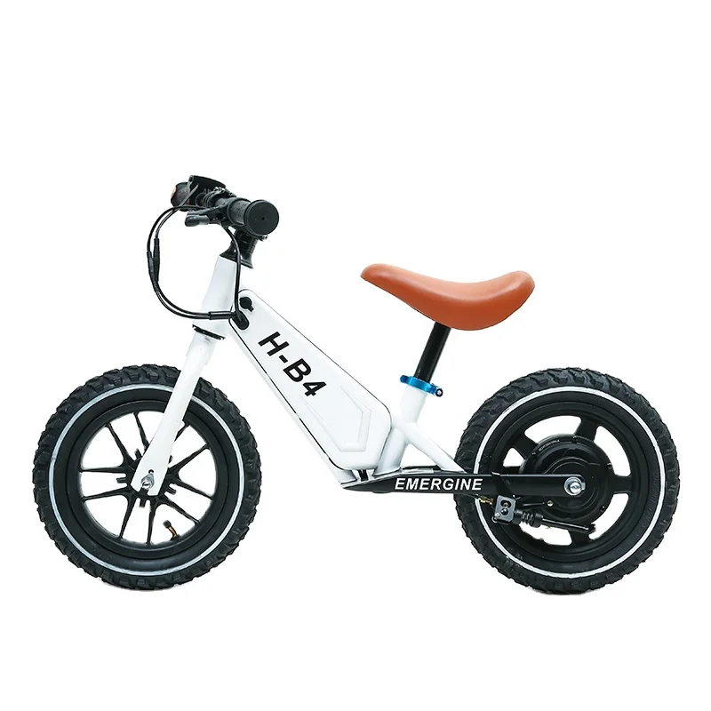 

Electric 24V 2AH 12 Inch Bike No Pedal Ride on Electric Balance Cycle for 3-8 Years Old Child Brake Line Braking System