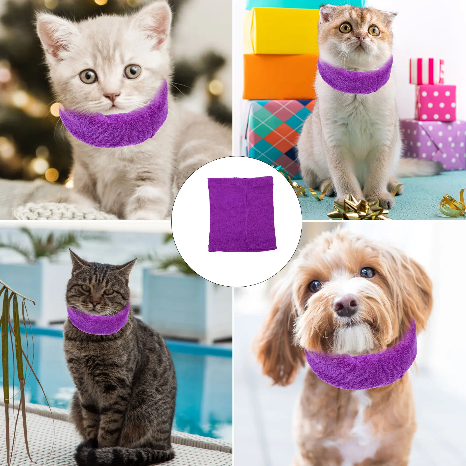 

Pet Earmuffs for Dogs Cats Warm Puppy Supply Elastic Accessory Noise Proof Ear Muffs Dog Snood Comfortable Durable Washable Long