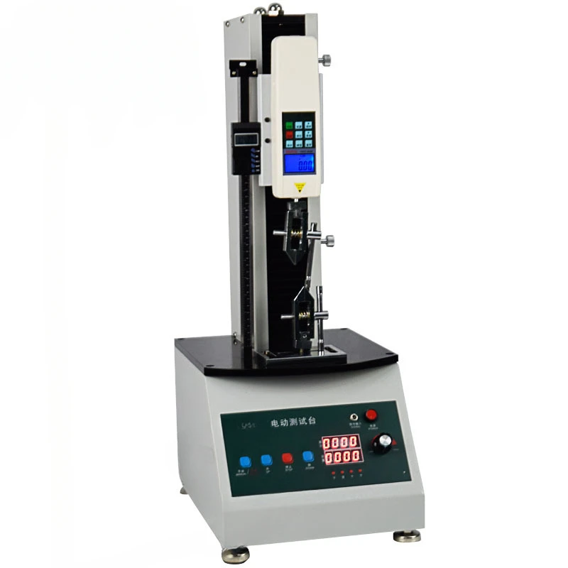 

Electric vertical single column test bench AEL-700-500N electric vertical frame push-pull force gauge in stock