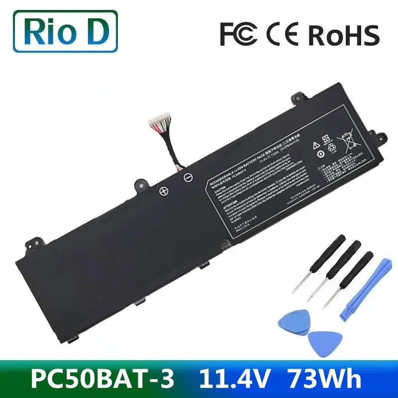 New Notebook Battery PC50BAT-3 11.4V 73Wh 6220mAh For Key 15 Comet Lake PC50DN2 911 P1 Series