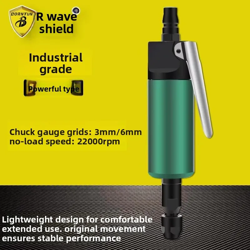 Wave Shield Pneumatic Engraving Machine Powerful Air-Driven Engraver Grinding Machine 3Mm+6Mm Air Grinder Bd-7095