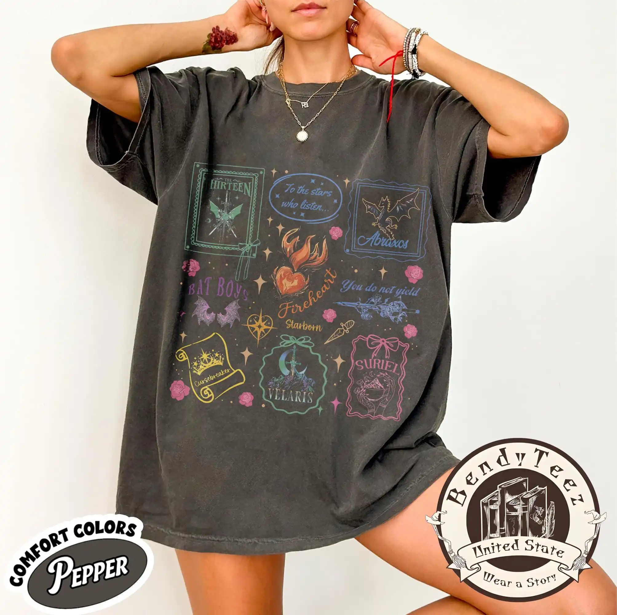Acotar Fireheart Survivor Shirt, Maas Destruction Tribute, The Thirteen, Bat Boys Inspired Tee T-shirt