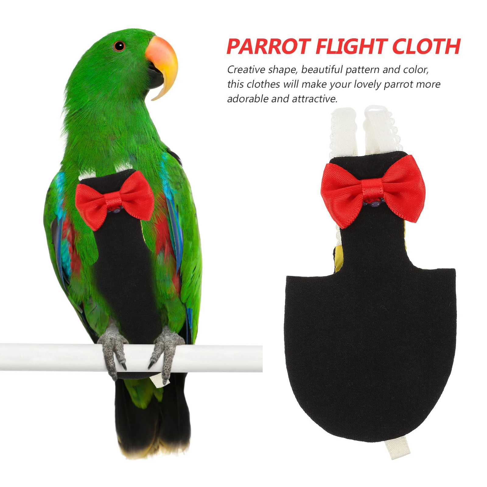 

Parrot Diaper Clothes Washable Reusable Bird Nappies Flight Suit For Pet Bird Diaper Lightweight Breathable Skin-Friendly Safe