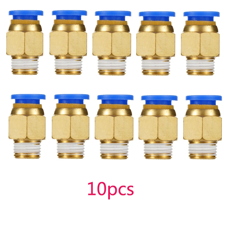 

10pcs Tire Changer Machine Air Push In Fitting Connector Tube For Coats 1/8 9.6mm