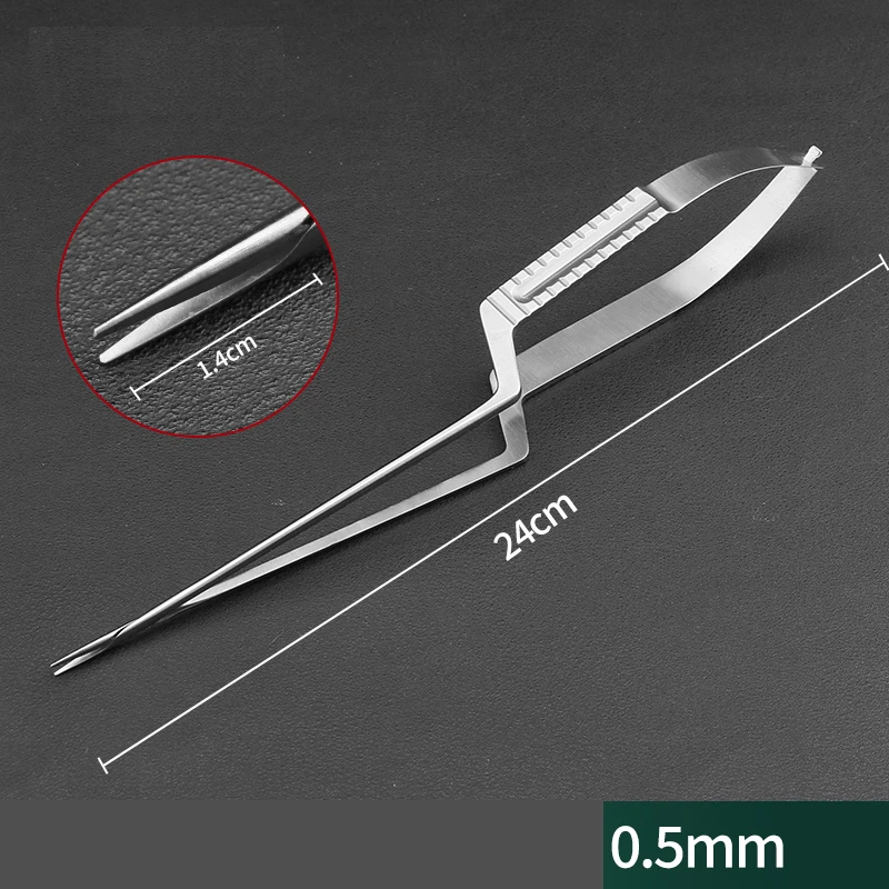 Stainless steel gun shaped micro needle holder and fine needle holder