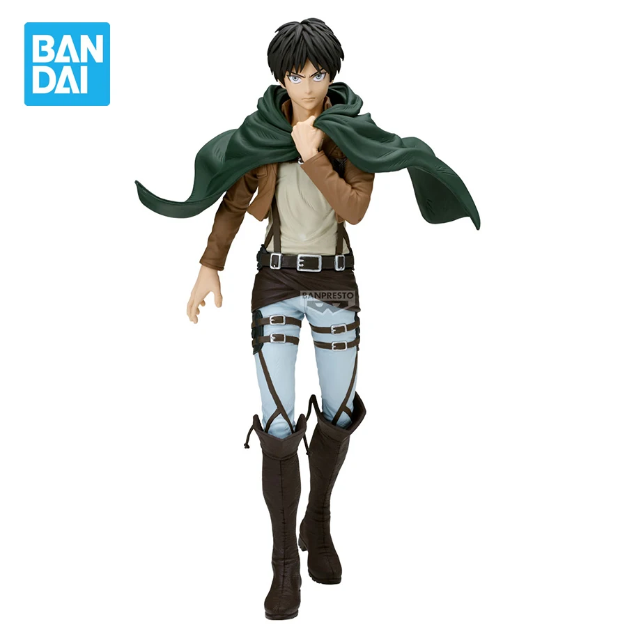 Banpresto Anime Attack on Titan Figurines Grandista Eren Yeager PVC Action Figures Figurals Collectible Model Toys