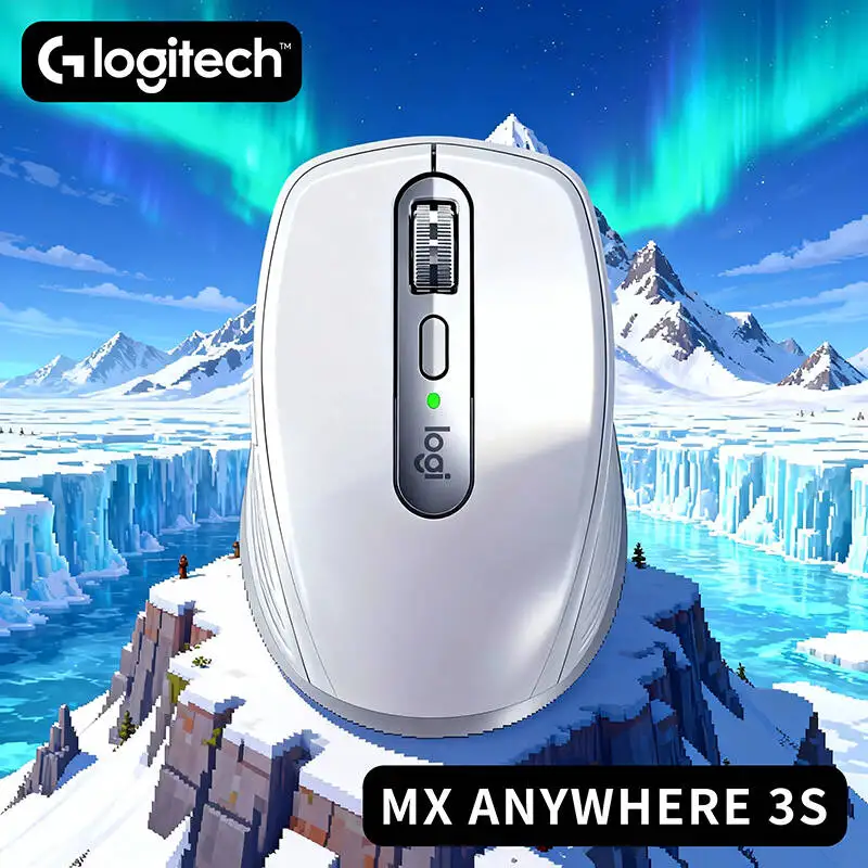 

Компактная мышь Logitech MX Anywhere 3S, эргономичный дизайн, перезаряжаемая, с быстрым прокруткой для портативных ПК Mac