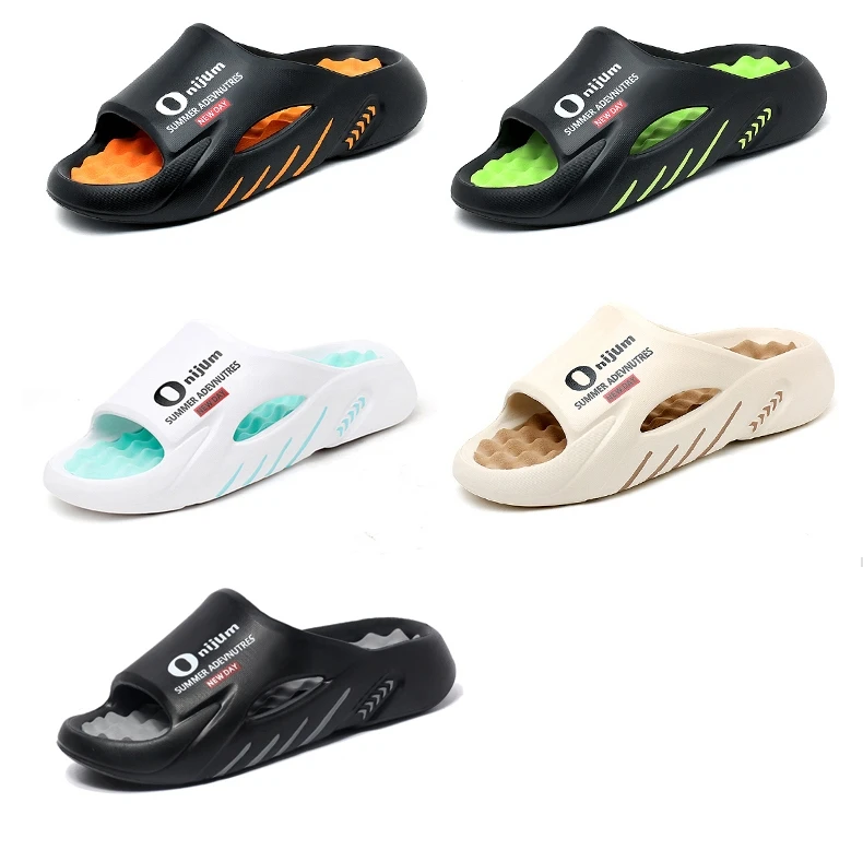 Neue Massage-Hausschuhe für Herren, Indoor-Outdoor-Sandalen, Strand-Freizeitschuhe, bequeme Slides für Herren und Damen, Hausschuhe in großen Größen 46 47 – Detail 3