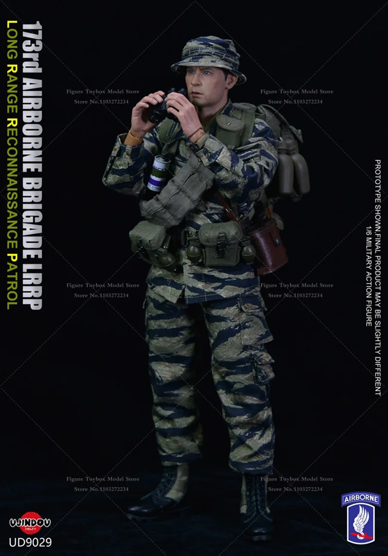 UJINDOU-Modelo Móvel de Soldado Militar, Divisão Panzer GD Alemã, Figura Completa, UD9029 Exército dos EUA LRRP no Vietnã, 1/6, UD9030